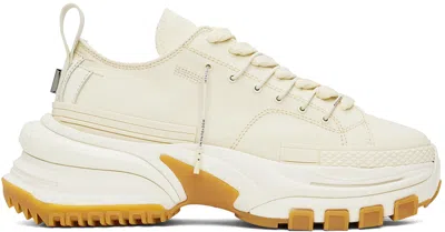 Wooyoungmi Off-white Double Lace Sneakers In Ivory 628i
