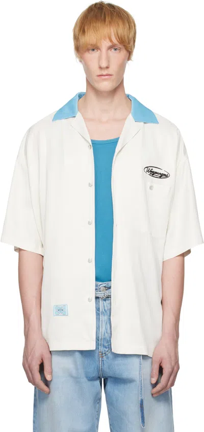 Wooyoungmi Off-white Embroidered Shirt In Ivory827i