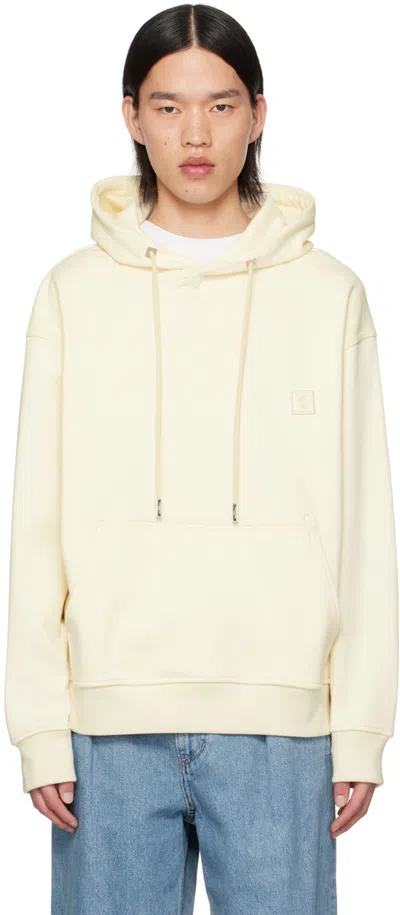 Wooyoungmi Off-white Flower Hoodie In 733i Ivory