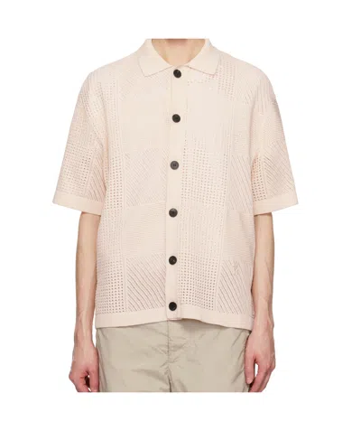 Wooyoungmi Open-knit Cotton Shirt In Ivory
