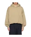 Wooyoungmi Over Fit String Hooded Sweater In Brown