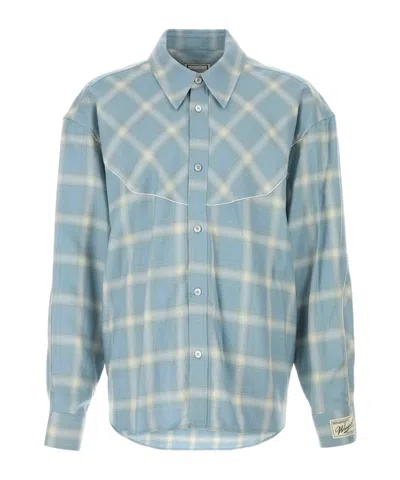 WOOYOUNGMI WOOYOUNGMI OVERSIZED CHECKED SHIRT