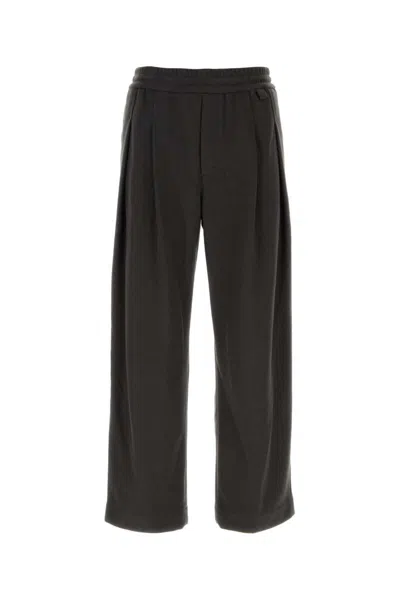 Wooyoungmi Mid-rise Wide-leg Trousers In Grey