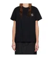 Wooyoungmi Black Cotton Back Logo T-shirt In Black