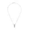 Wooyoungmi Silver Clip Pendant Necklace In White