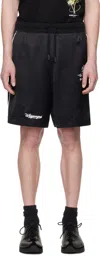 Wooyoungmi Black Piping Banding Shorts In Black