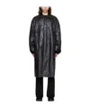 Wooyoungmi Pleated Lapel Coat In Black