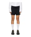 Wooyoungmi Pleated Zipper Shorts