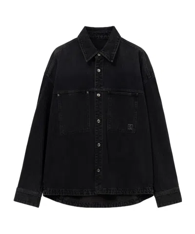 Wooyoungmi Pocket Detail Denim Shirt In Black