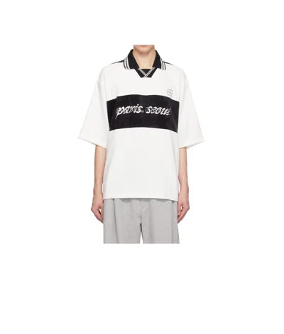 Wooyoungmi Polo Shirt With Lapel Short Sleeve In White