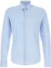 Wooyoungmi Poplin Shirt With Button Cuffs And Collar In Blue