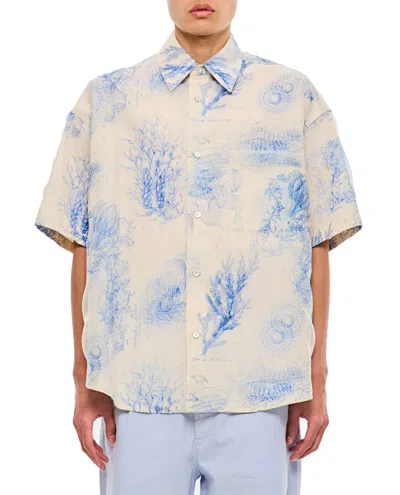 Wooyoungmi Printed Cotton Shirt In Neutrals