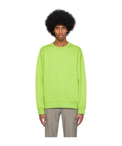 Wooyoungmi Printed Long-sleeved Sweater In Green