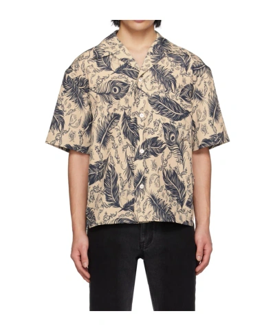 Wooyoungmi Printed Short-sleeved Shirt In Nude