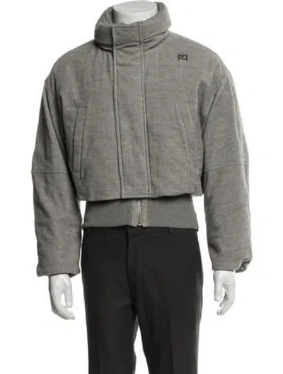 Pre-owned Wooyoungmi Puffer Coat In Gray
