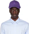 Wooyoungmi Purple Embroidered Cap In Violet 727v