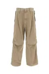 Wooyoungmi Relaxed Fit Cotton Wide-leg Trousers In Neutral