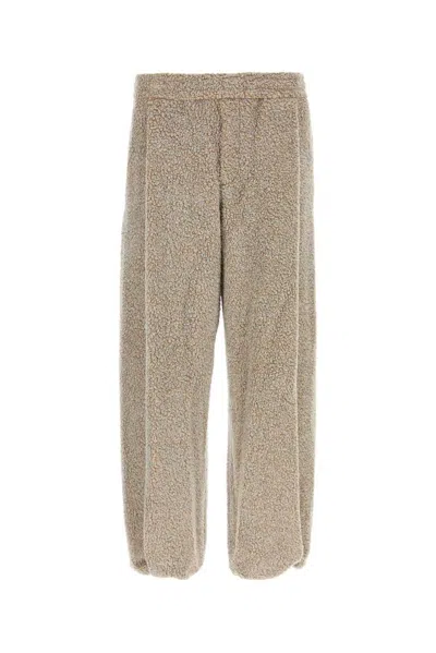 Wooyoungmi Cotton Blend Joggers Drawstring Hem In Grey