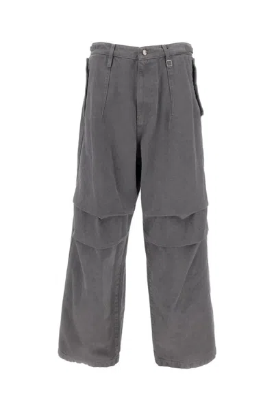 Wooyoungmi Relaxed Fit Wide-leg Trousers In Gray