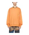 Wooyoungmi Round Collar Long Sleeve Sweater In Orange
