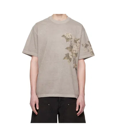Wooyoungmi Round Neck Short Sleeve T-shirt In Nude