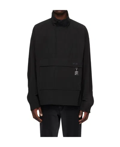 Wooyoungmi Semi-zipper Casual Jacket In Black