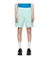 Wooyoungmi Blue Paneled Shorts In Blue