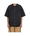 Wooyoungmi Black Faded Denim Shirt In Black