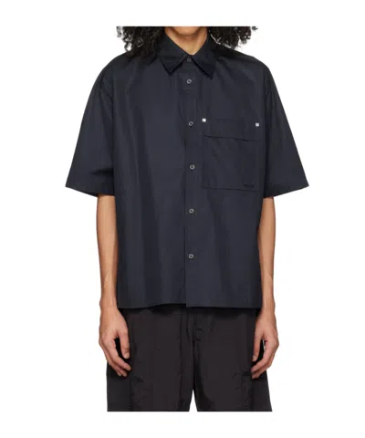Wooyoungmi Short-sleeved Pocket Shirt In Black