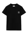 Wooyoungmi Black Cotton Back Logo T-shirt In Black