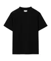 Wooyoungmi Black T-shirt With Maxi Print On The Back In Black