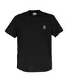 Wooyoungmi Black Cotton Back Logo T-shirt In Black