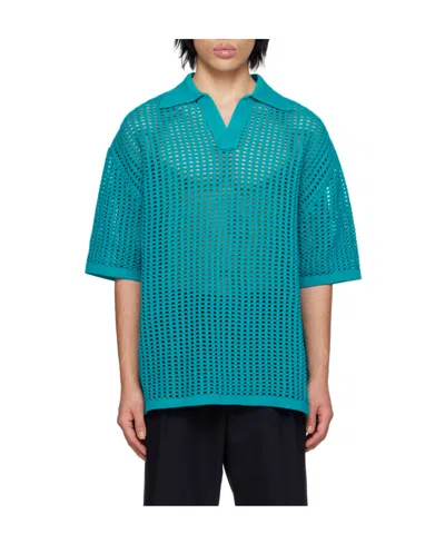 Wooyoungmi Shoulder-length Polo Shirt In Green