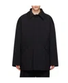 Wooyoungmi Single-breasted Casual Coat In Black
