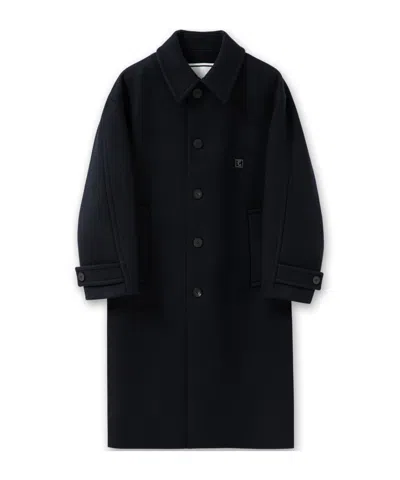 Wooyoungmi Single-breasted Wool Coat In Black
