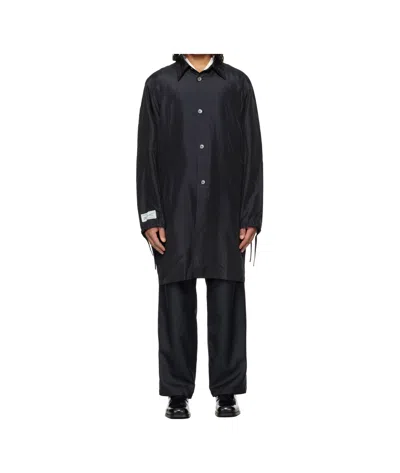 Wooyoungmi Single-breasted Long-sleeved Casual Jacket In Black