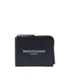 Wooyoungmi Square Card Wallet In Black