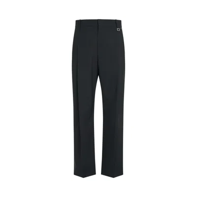 Wooyoungmi Square Metallic Detail Pants In Black