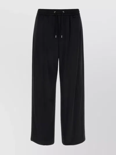 Wooyoungmi Stretch Viscose Blend Pant With Side Pockets In Black