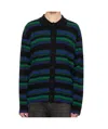 Wooyoungmi Stripe Cardigan In Black