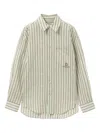 Wooyoungmi Stripe-pattern Long-sleeve Shirt In Green