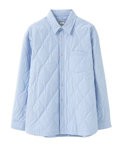 Wooyoungmi Blue Stripe Quilted Shirt