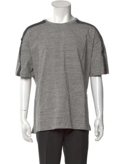 Pre-owned Wooyoungmi Striped Short Sleeve Shirt In Gray
