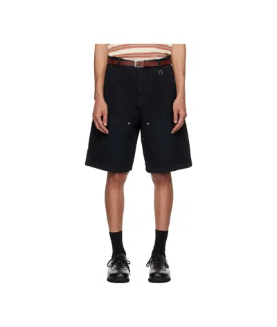 Wooyoungmi Studded Details Shorts In Black