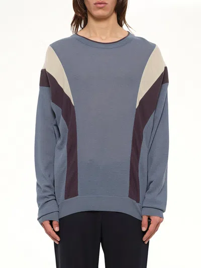 Wooyoungmi Colour-block Sweatshirt In Blue
