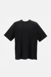 Wooyoungmi T-shirt With Floral Pattern On The Back In Black