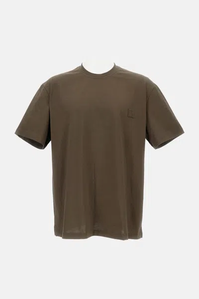 Wooyoungmi Embroidered-logo T-shirt In Brown
