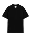 Wooyoungmi T-shirt With Floral Pattern On The Back In Black