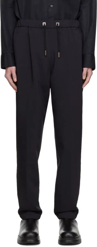 Wooyoungmi Twill Sweatpants In Black