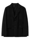 Wooyoungmi Two-button Wool Blazer In Black